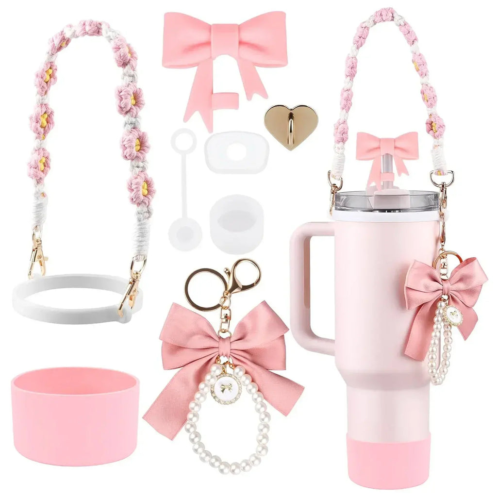 Casa Bow Tumbler Bottle & Charms Set