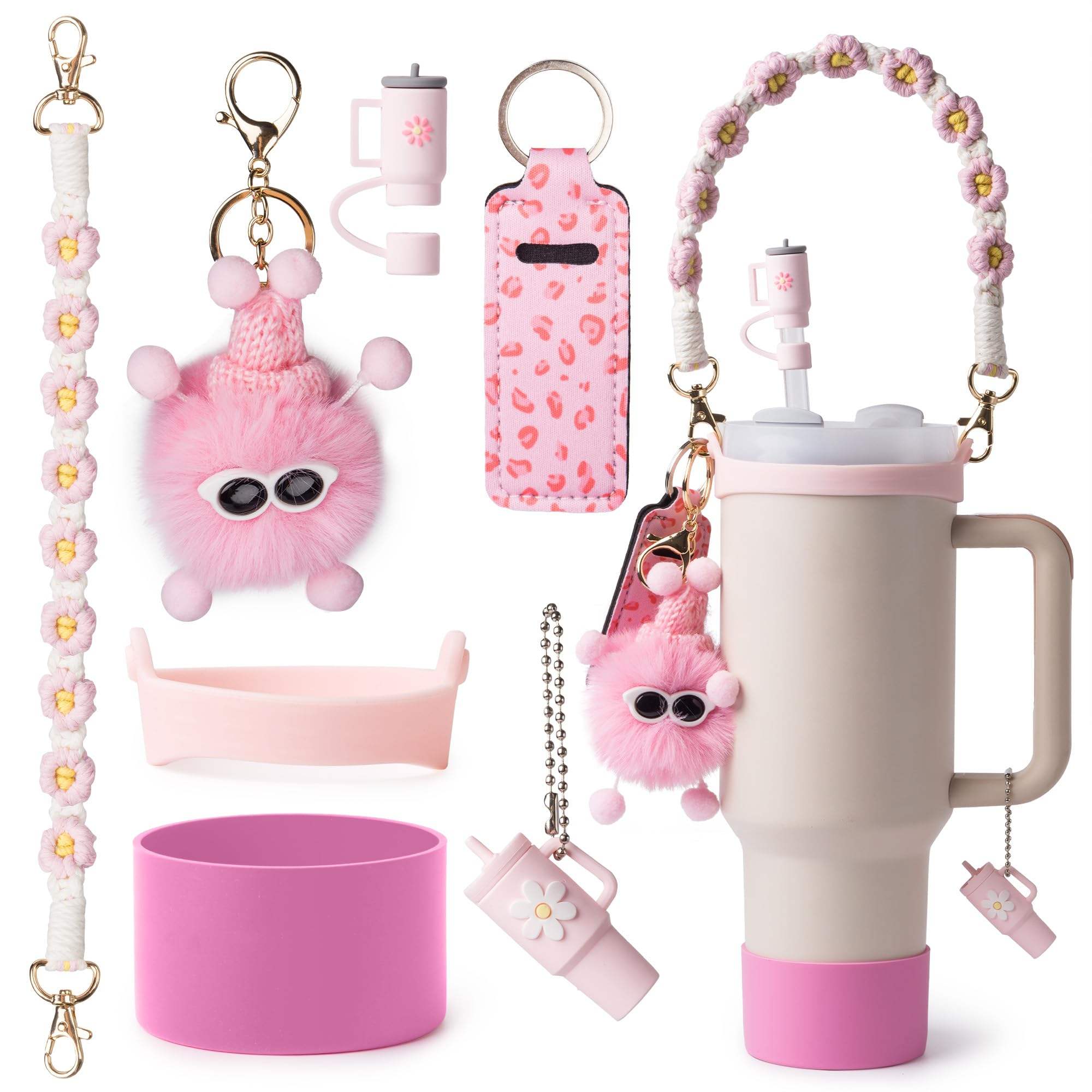 Dreamy Fluff Tumbler Bottle & Charms Set