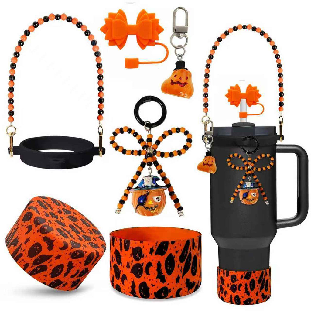 HalloCueen Tumbler Bottle & Charms Set