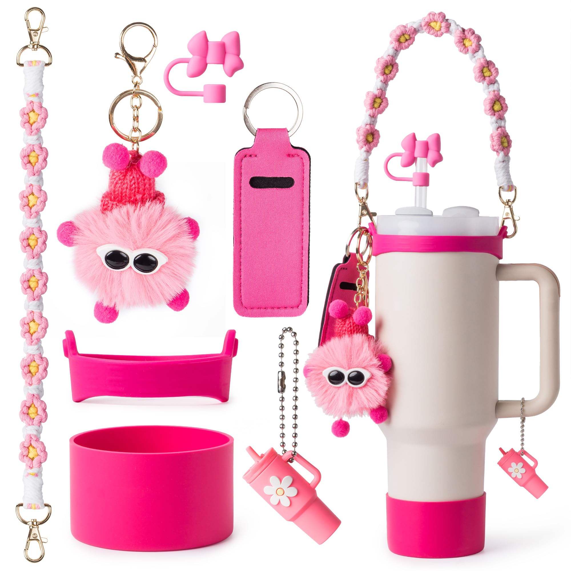 Dreamy Fluff Tumbler Bottle & Charms Set