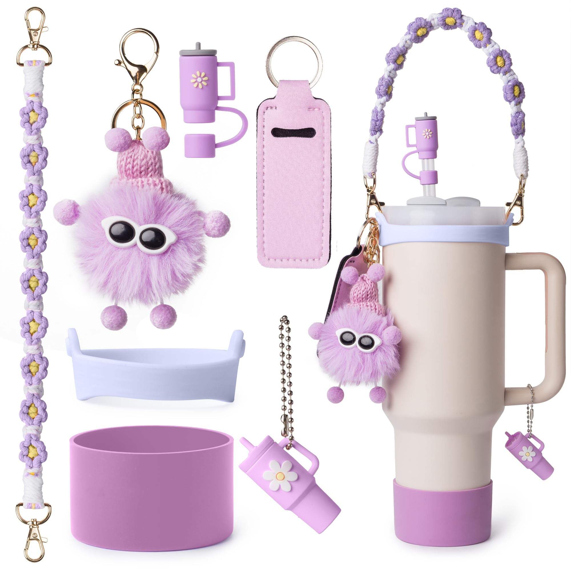 Dreamy Fluff Tumbler Bottle & Charms Set