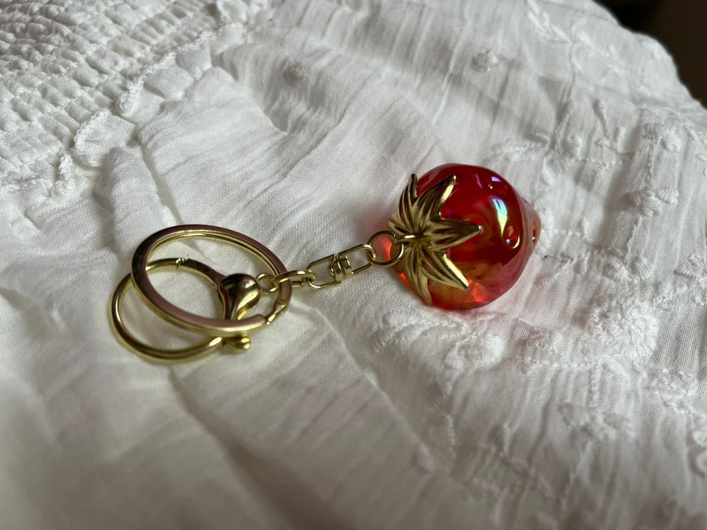 Strawberry Glow Bag Charm