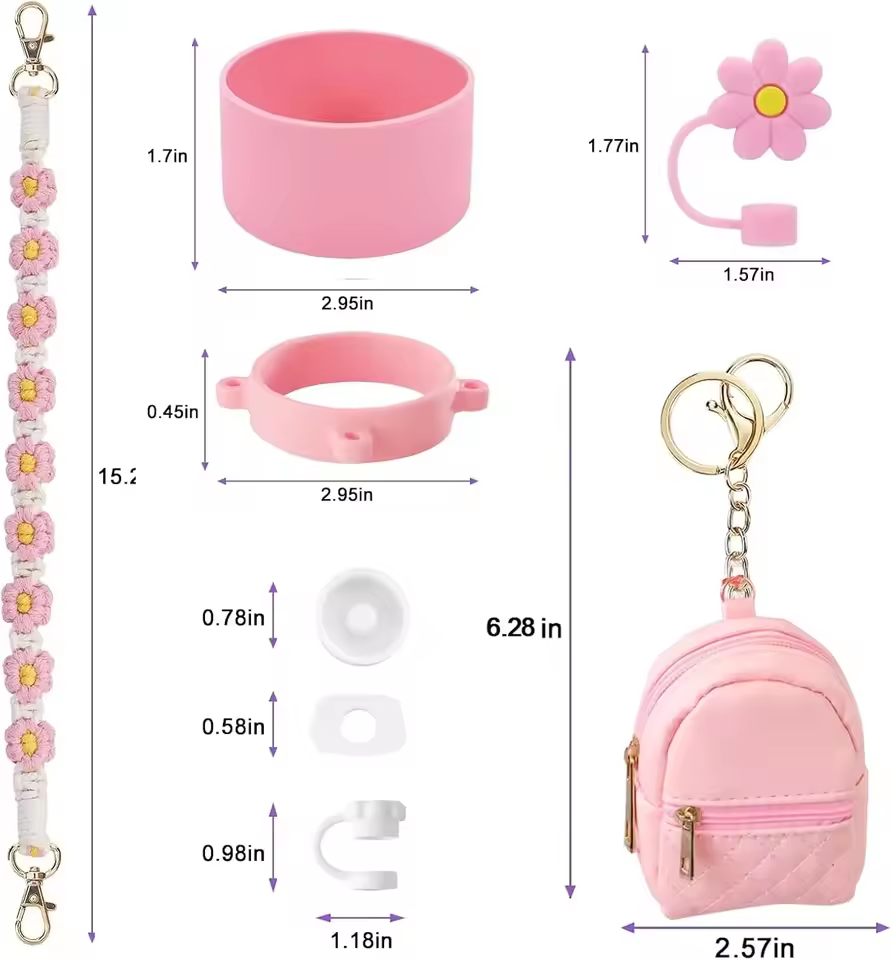Mini Backpack Tumbler Bottle & Charms Set