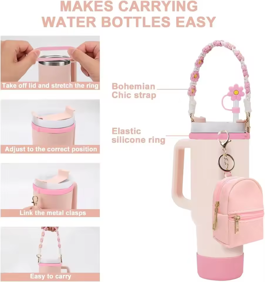 Mini Backpack Tumbler Bottle & Charms Set